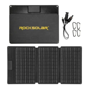 ROCKSOLAR 30W 12V FOLDABLE SOLAR PANEL – PORTABLE USB SOLAR BATTERY CHARGER